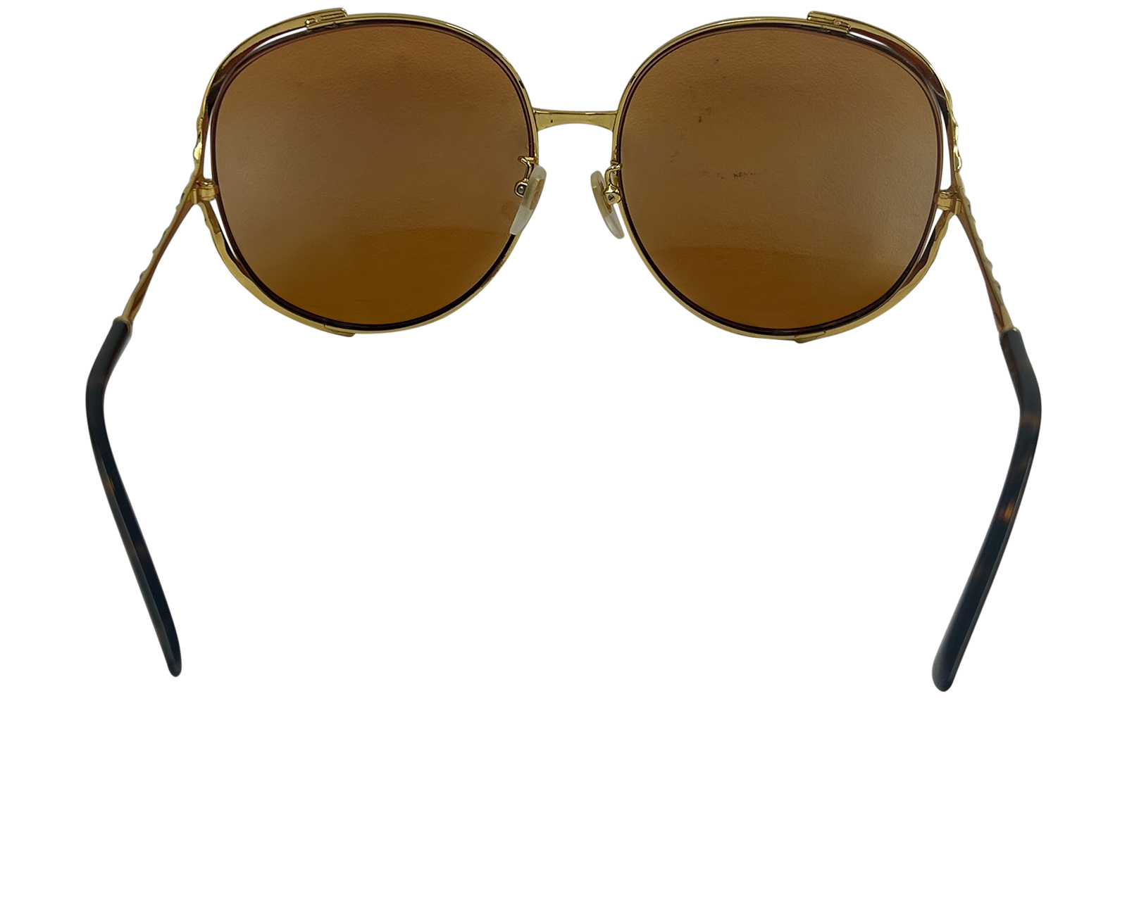 Gucci Gafas Sol Graduadas, 100&euro;, Accesorios, Marrón, Tafetán - Acetato, Vista trasera